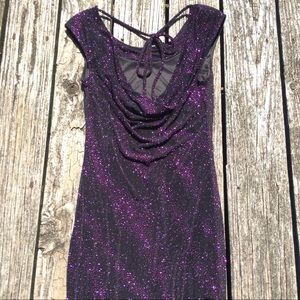 Purple Sparkle/Glitter Cocktail Dress
